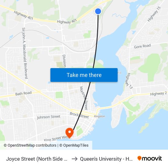 Sheppard / Joyce to Queen's University - Heating Plant map