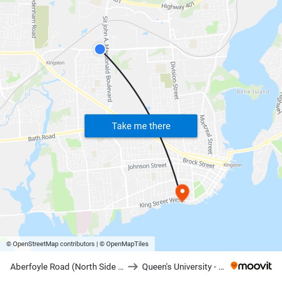 John Counter / Aberfoyle to Queen's University - Heating Plant map