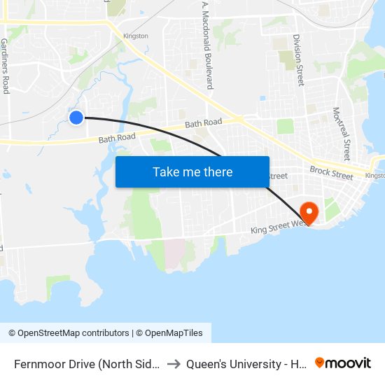 Malabar / Fernmoor to Queen's University - Heating Plant map