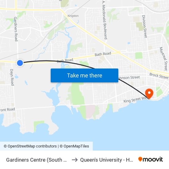 Bath / Gardiners to Queen's University - Heating Plant map