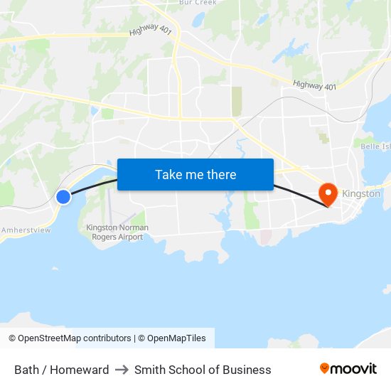 Bath / Homeward to Smith School of Business map