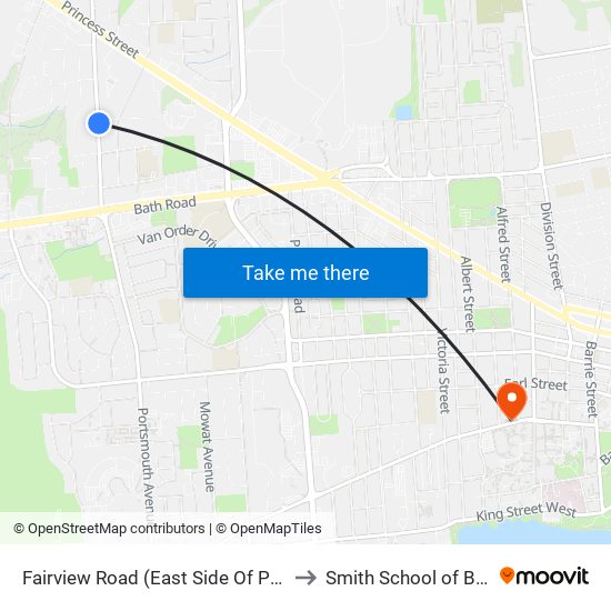 Fairview Road (East Side Of Portsmouth) to Smith School of Business map