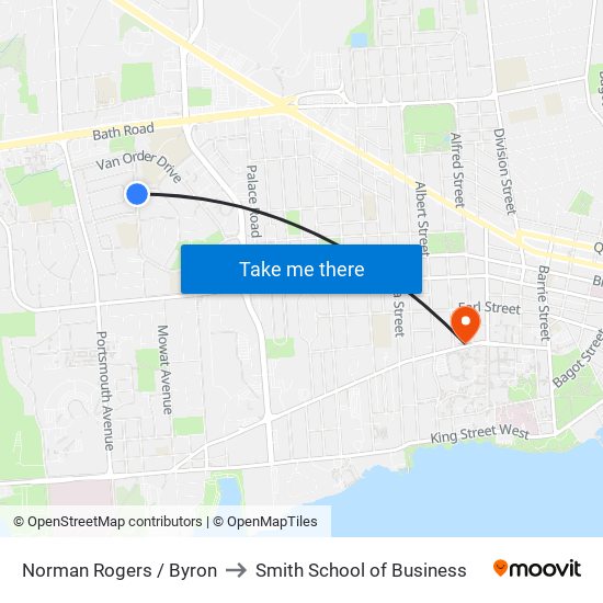 Byron Crescent (East Side Of Norman Rogers) to Smith School of Business map