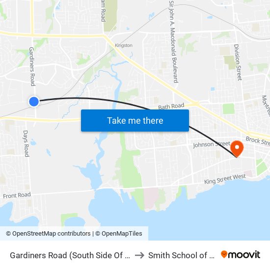 Gardiners Road (South Side Of Development) to Smith School of Business map