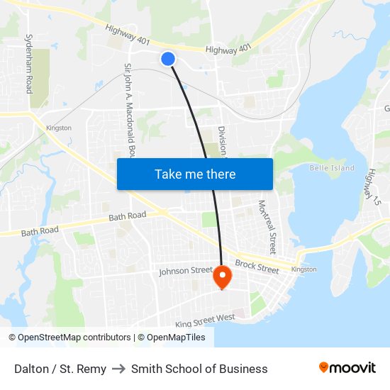 St. Remy Place (South Side Of Dalton) to Smith School of Business map