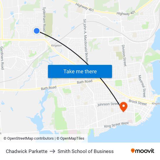 Chadwick Parkette (West Side Of Andersen) to Smith School of Business map