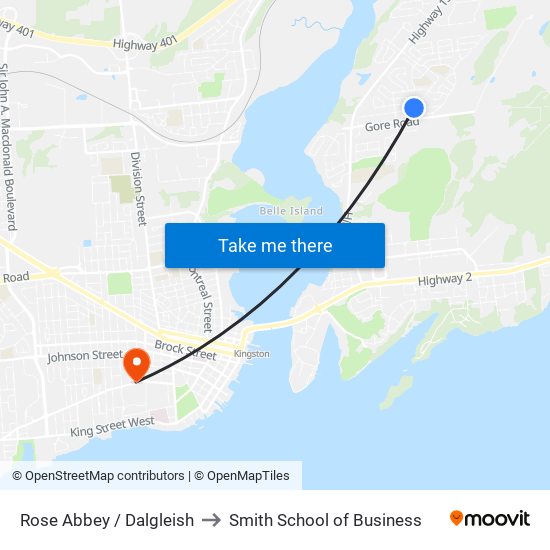 Rose Abbey / Dalgleish to Smith School of Business map