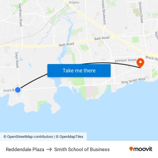 Reddendale Plaza (North Side Of Front) to Smith School of Business map