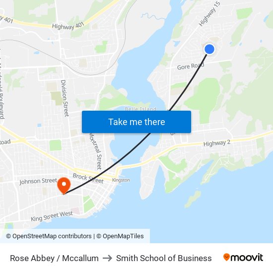 Rose Abbey / Mccallum to Smith School of Business map