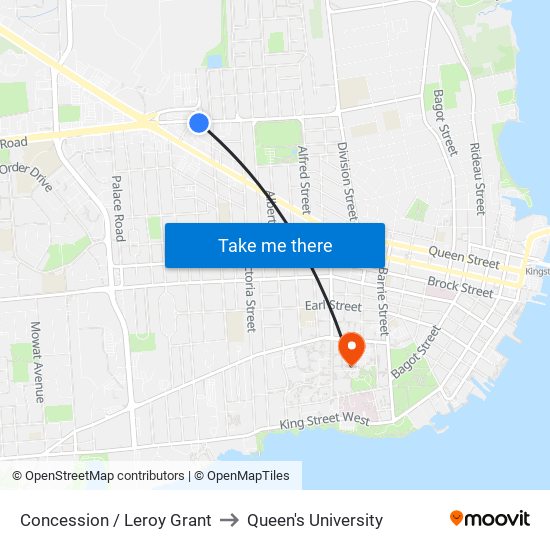 Concession / Leroy Grant to Queen's University map