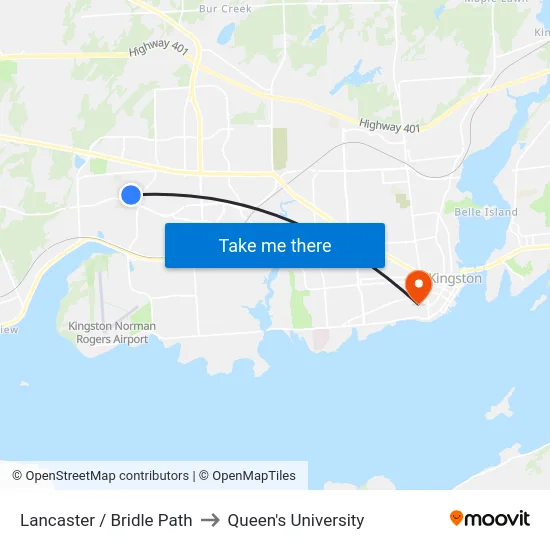 Lancaster / Bridle Path to Queen's University map