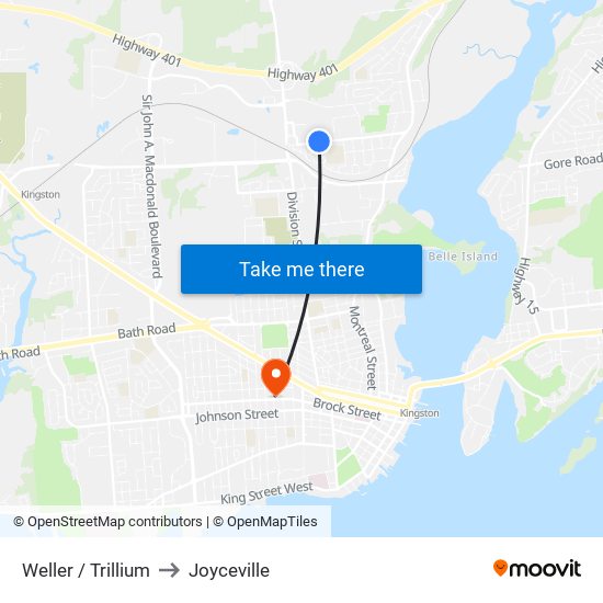 Trillium Court (North Side Of Weller) to Joyceville map