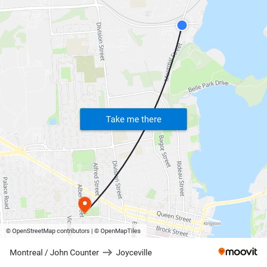 Montreal / John Counter to Joyceville map