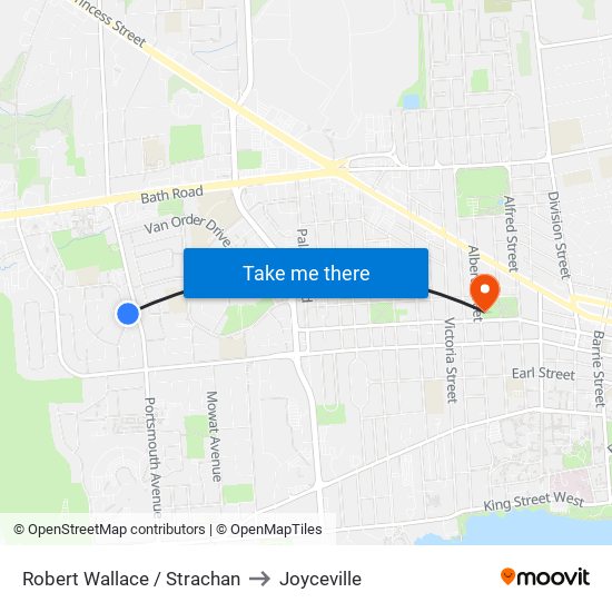 Robert Wallace / Strachan to Joyceville map