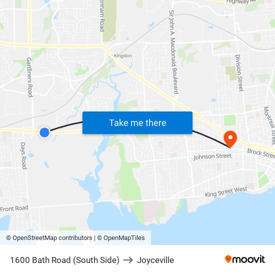 1600 Bath Road (South Side) to Joyceville map