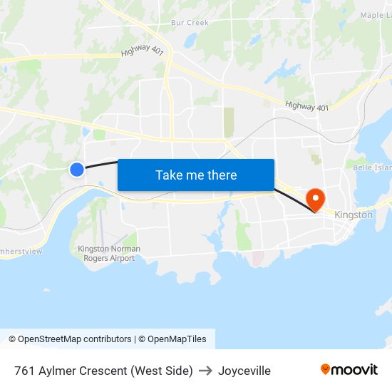 761 Aylmer Crescent (West Side) to Joyceville map