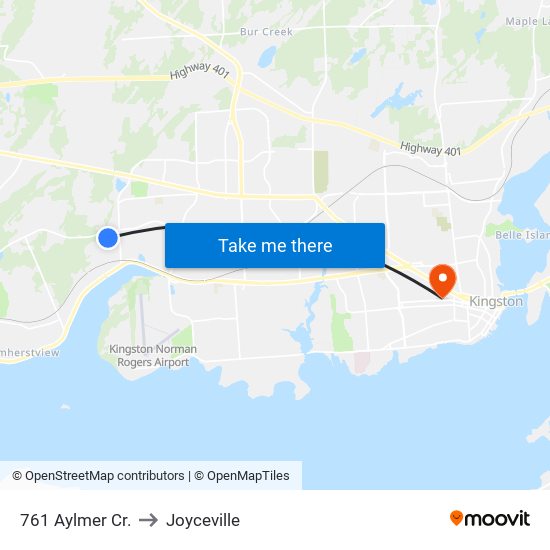 761 Aylmer Crescent (West Side) to Joyceville map