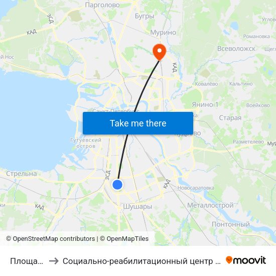 Площадь Победы to Социально-реабилитационный центр Красного Креста для несовершеннолетних map