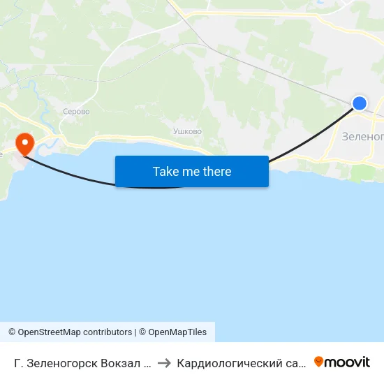 Г. Зеленогорск Вокзал (Высадки И Посадки Нет) to Кардиологический санаторий ""Черная речка"" map