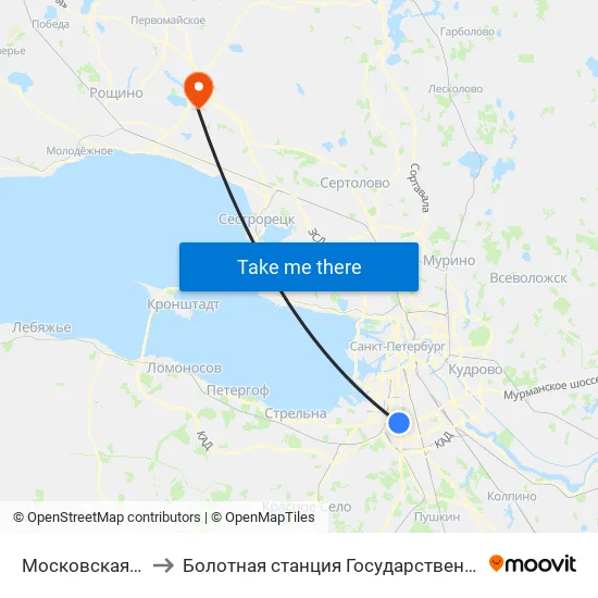Московская (Moskovskaya) to Болотная станция Государственного Гидрологического Института map