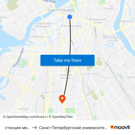станция метро Невский Проспект to Санкт-Петербургский университет государственной противопожарной службы МЧС России map