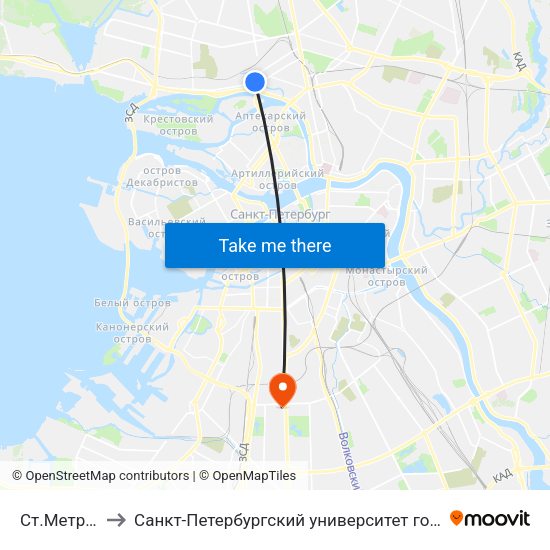 Ст.Метро Чёрная Речка to Санкт-Петербургский университет государственной противопожарной службы МЧС России map