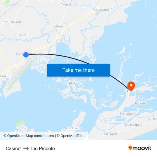 Casino' to Lio Piccolo map
