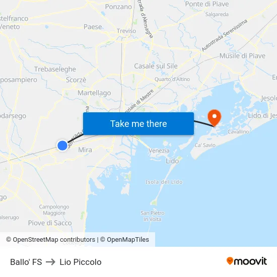 Ballo' FS to Lio Piccolo map