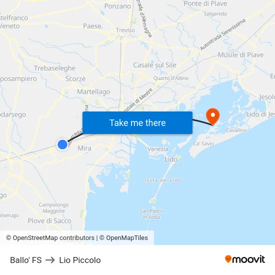 Ballo' FS to Lio Piccolo map