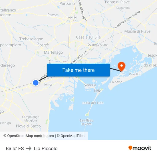 Ballo' FS to Lio Piccolo map