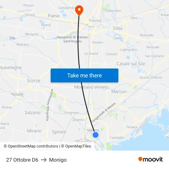 27 October D6 to Monigo map