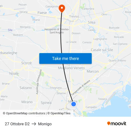 27 October D2 to Monigo map