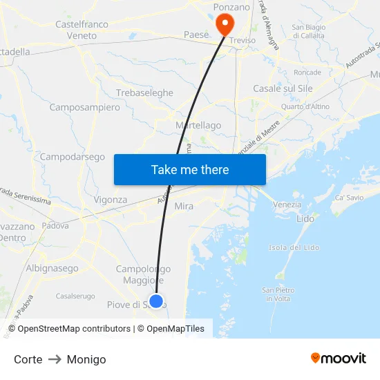 Court to Monigo map