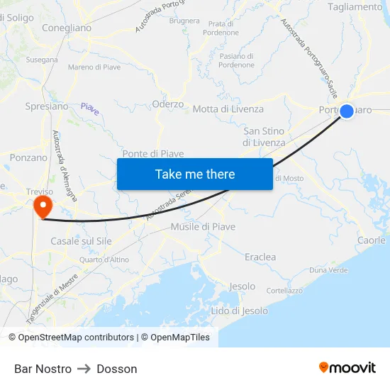 Our Bar to Dosson map