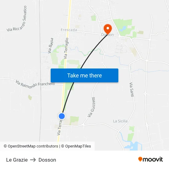 The Graces to Dosson map