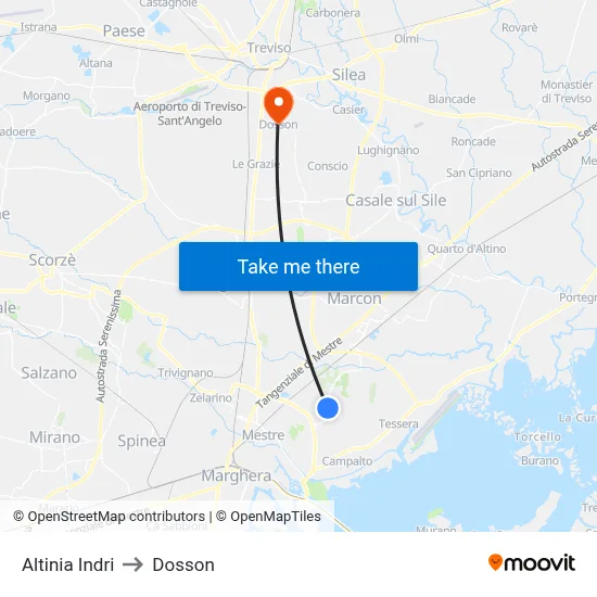 Altinia Indri to Dosson map