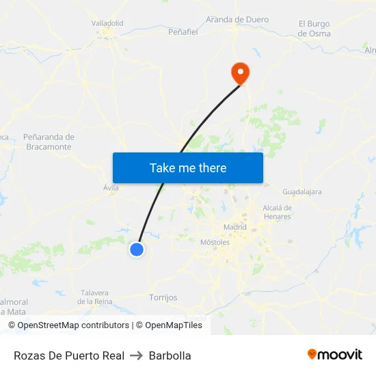 Rozas De Puerto Real to Barbolla map