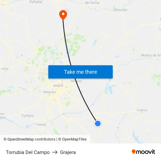 Torrubia Del Campo to Grajera map