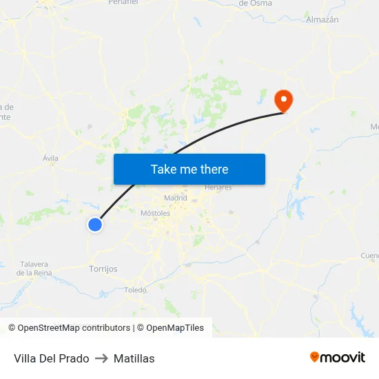 Villa Del Prado to Matillas map
