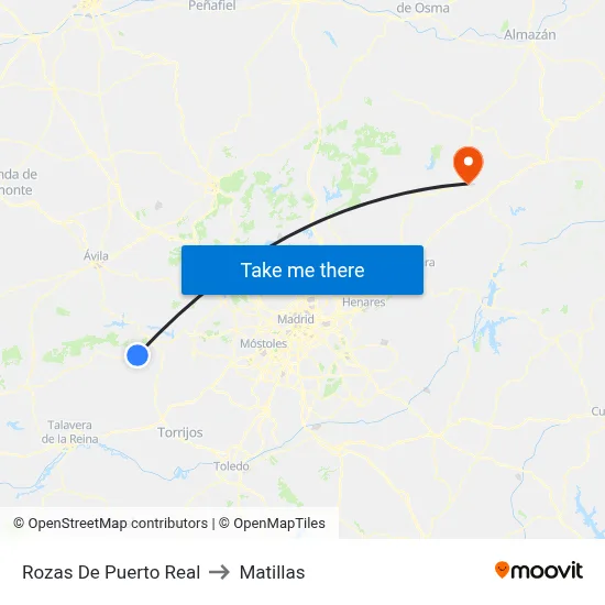 Rozas De Puerto Real to Matillas map
