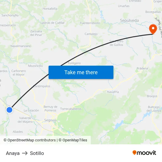 Anaya to Sotillo map