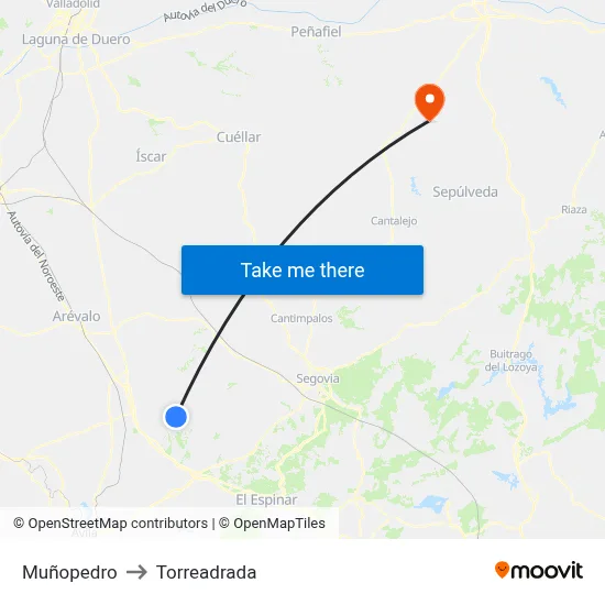 Muñopedro to Torreadrada map