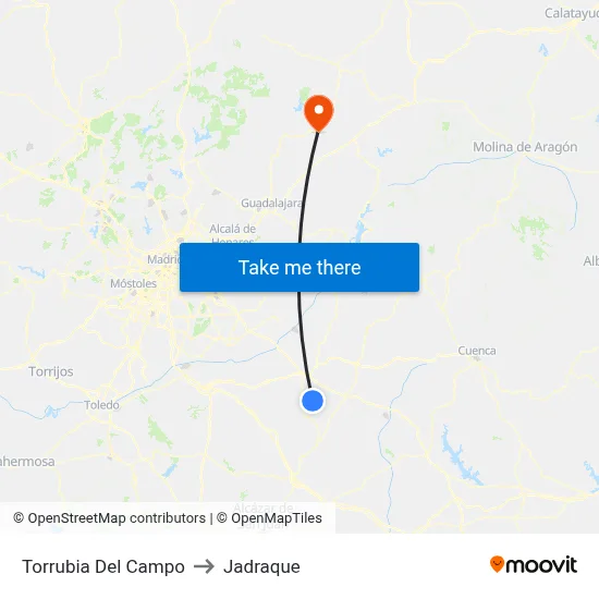 Torrubia Del Campo to Jadraque map
