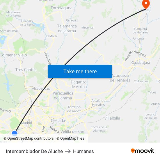 Intercambiador De Aluche to Humanes map