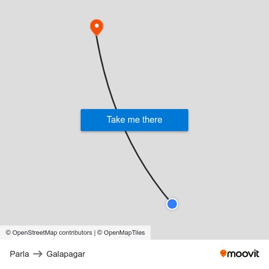 Parla to Galapagar map