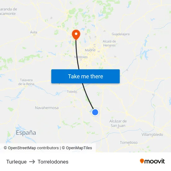 Turleque to Torrelodones map