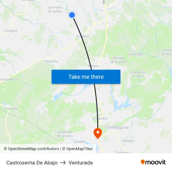 Castroserna De Abajo to Venturada map