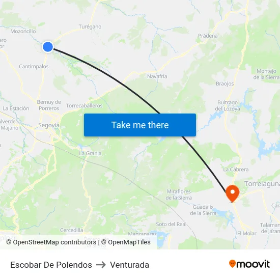 Escobar De Polendos to Venturada map