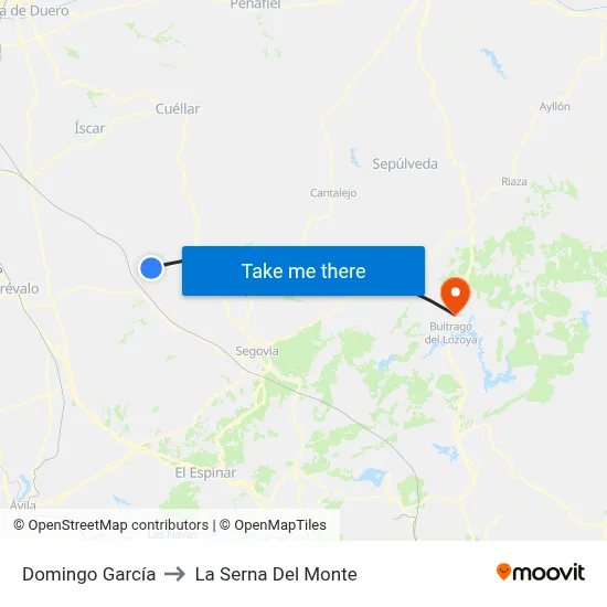 Domingo García to La Serna Del Monte map