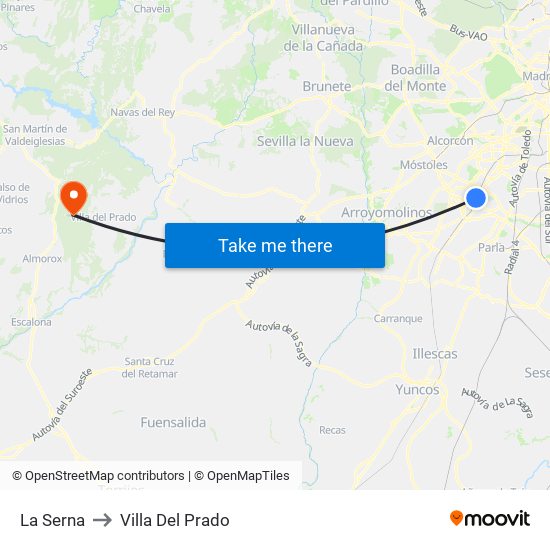 La Serna to Villa Del Prado map
